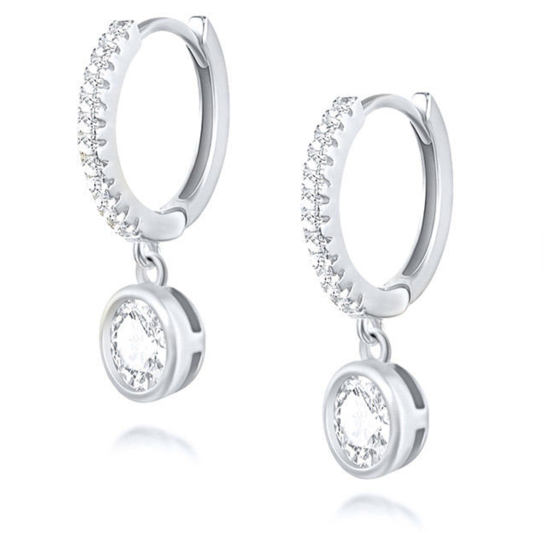 The Celeste Solitaire Drop Huggies