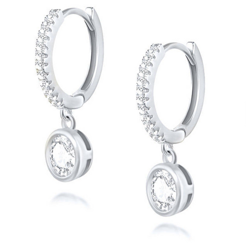 The Celeste Solitaire Drop Huggies