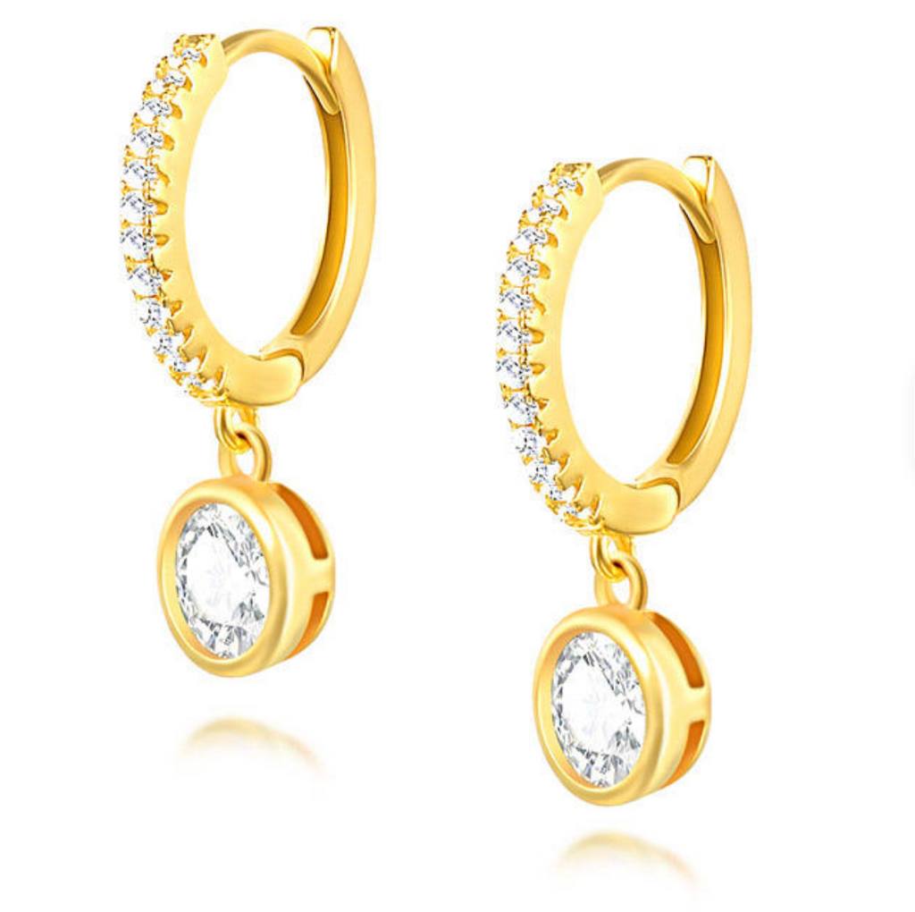 The Celeste Solitaire Drop Huggies