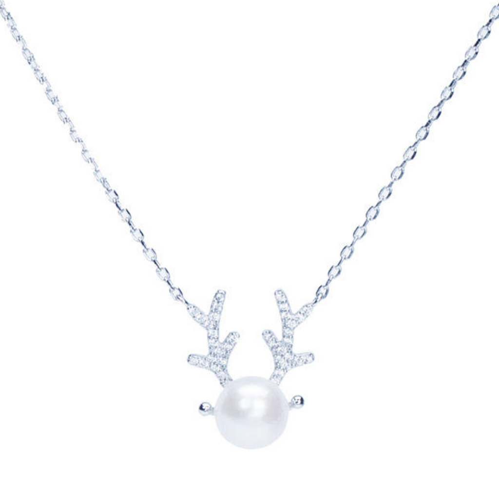 The Elowen Antler & Pearl Pendant