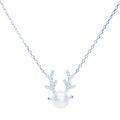 The Elowen Antler & Pearl Pendant