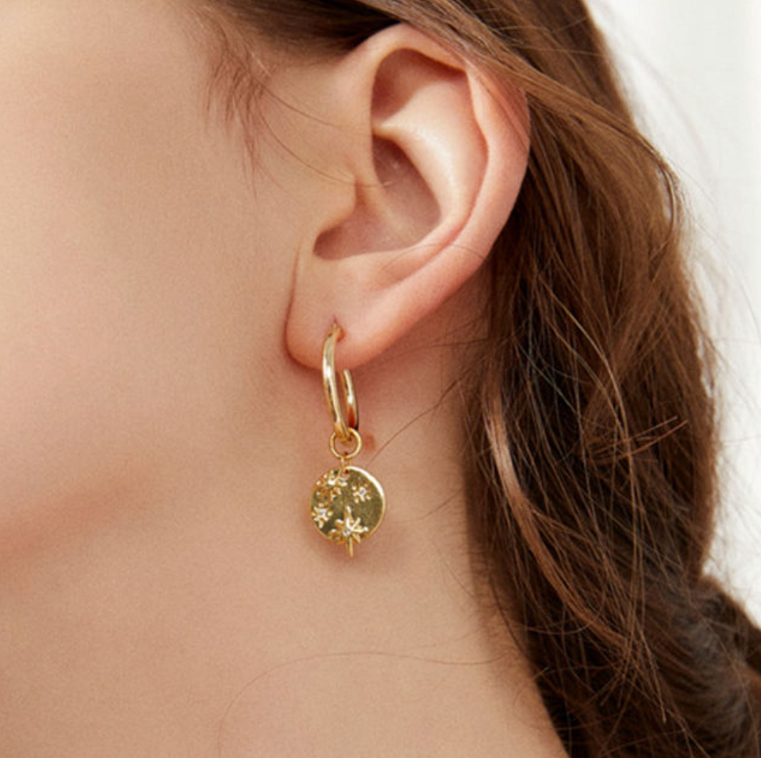 The Nova Constellation Disc Hoops