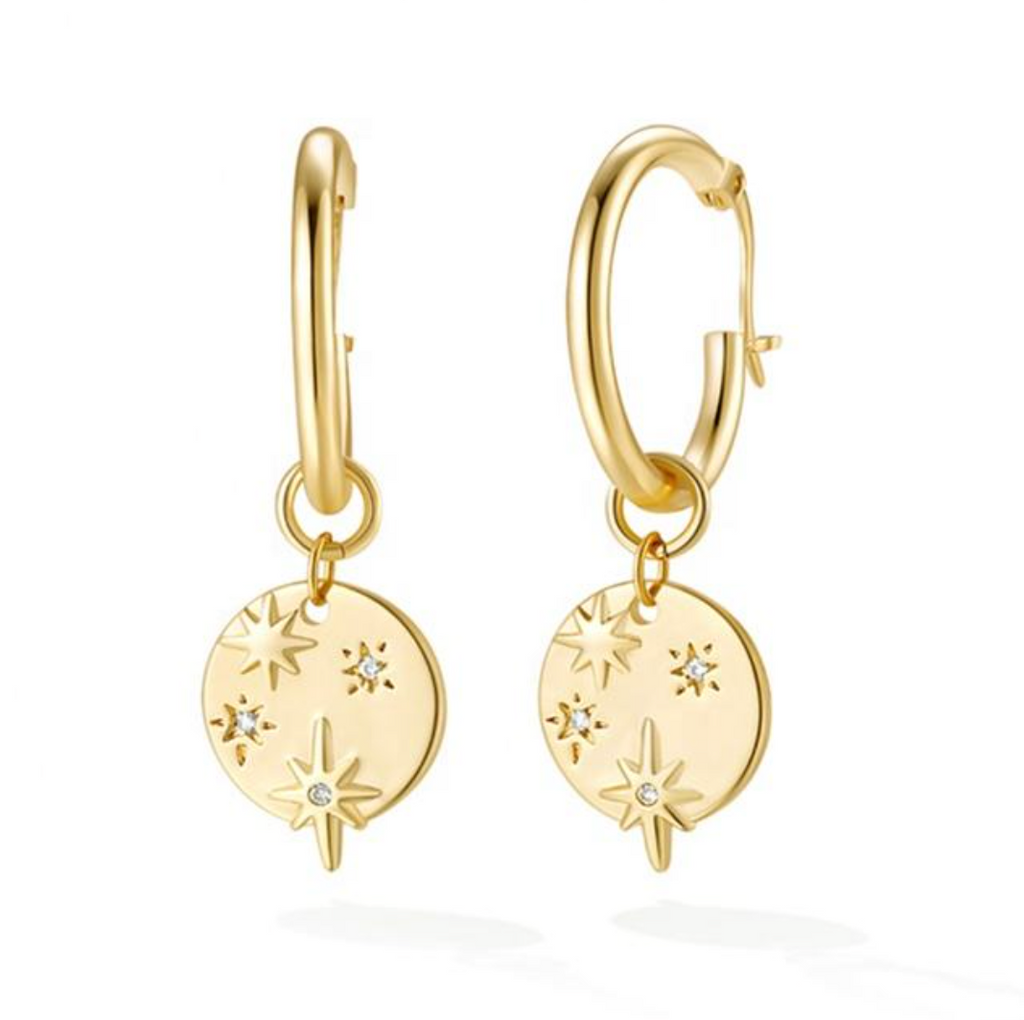 The Nova Constellation Disc Hoops
