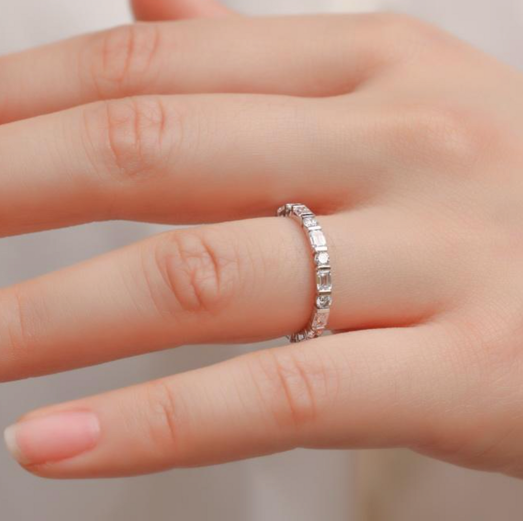 The Avery Mixed-Cut Eternity Band