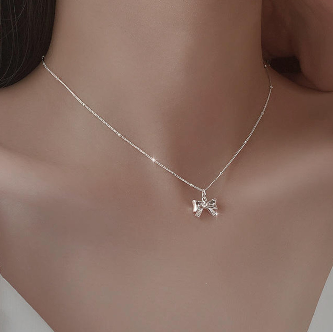 The Colette Sculpted Bow Pendant